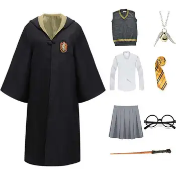 Femeile Vârstnicul Școală De Fete Uniforme Cosplay Hermione Granger Halat Mantie Costum Costum De Halloween