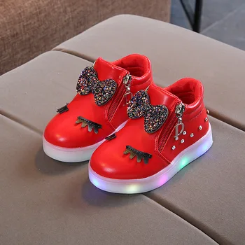 Fete Antialunecare Sport Adidasi Copii Unicorn Condus Pantofi Cu Lumini 2020 Primavara Toamna Adidasi Copii Toddler Copii Fete Pantofi