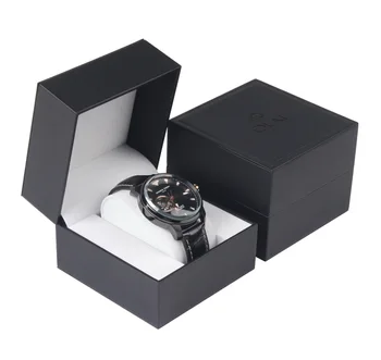 Flip PU piele ceas cutie ceas personalizat box cutie de cadou pot fi imprimate logo-ul de stocare creatoare de moda a afișa caseta de