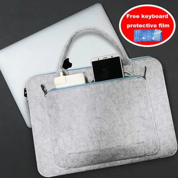 Geanta de Laptop Lână Simțit Universal Notebook Laptop Sac de Maneca Caz 12 13 15 pentru Macbook Air 13.3 Pro Caz Xiaomi Aer 13
