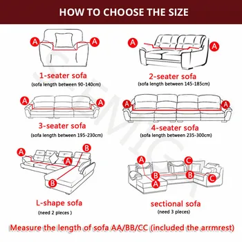 Geometrice imprimate întindere canapea acoperire elastic pentru camera de zi sectionale acoperitoare safa 1/2/3/4 loc funiture protector