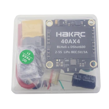 HAKRC E50X4 BLheli_32 50A 3-6S BLheli_S 30A/40A 2-5S 4in1 Brushless ESC pentru RC Drone FPV Racing Freestyle 4S 6S 5/6/7inch Drone
