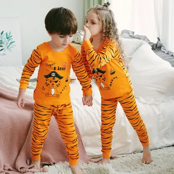 Iarna Copii Pijamale pentru Fete Baieti Pijamale Pijamale Copii Haine pentru Sugari, Animale de Desene animate Seturi de Pijama din Bumbac pentru Copii Pijamale