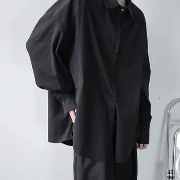 IEFB 2021 Primăvară Nouă Nișă de Design coreean Tricou Vrac Barbati Stil francez Deconstrucție Silueta Supradimensionate Topuri de sex Masculin 9Y5268