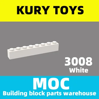 Ikeard Jucării DIY MOC Pentru 3008 100buc Clădire părți bloc De Caramida, 1 x 8 Pentru jucărie caramida