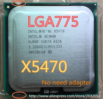 Intel Xeon X5470 SLBBF Procesor(3.33 GHz/12M/1333)egal cu Core 2 Quad Q9750 cpuworks (LGA 775 placa de baza nu este nevoie de adaptor)