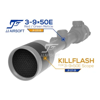 JJ Airsoft Killflash / Ucide Flash pentru JJ Airsoft 3-9x50E Rosu/Verde Reticul domeniul de Aplicare Pușcă (Negru)