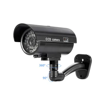 KERUI în aer liber Fals Simulare Dummy Camera CCTV de Supraveghere Acasă de Securitate Mini Camera Intermitent LED Lumina Camera Fake Negru
