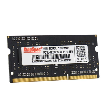 KingSpec ddr3 Memoria RAM de 8GB 4GB 21600mhz Sodimm 204 Pin Pentru procesor Intel Laptop Ddr3L 1.35 V 4gb 8gb Notebook accesorii