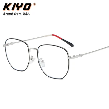 KIYO Brand 2020 Nouă Femei Barbati Moda Optice Cadru de Metal Rame Ochelari de vedere Poligonale Ochelari Ochelari Ochelari de 2886
