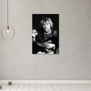 Kurt Cobain Muzician de Arta Canvas Tablouri pentru Living Printuri Postere de Arta de Perete Decor Acasă Nici un Cadru