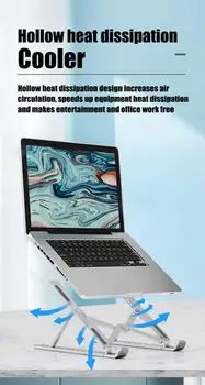 Laptop Portabil Stand Din Plastic Pliabil Bază De Sprijin Tabletă Notebook Stand Cu 10 Viteza De Reglare Pe Înălțime Pentru Macbook Dropship