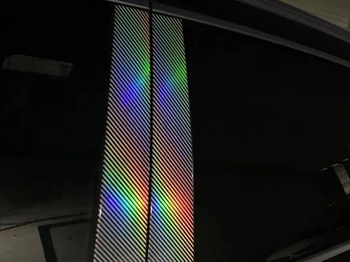 Laser Fibra de Carbon Foaie de Vinil Auto Folie Auto Adezive Autocolant Decal DIY Interior