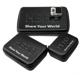 LBKAFA Pentru Gopro Impermeabil Caz Portabil Sac de Box PU Protecție Pentru SJCAM SJ4000 SJ5000 SJ9 SJ6 SJ8 Go Pro Hero 8 7 6 5 DJI OSMO
