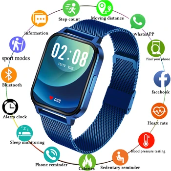 LIGE 2020 Nou Full Touch Ecran Ceas Inteligent Bărbați smartwatch Mens IP68 Impermeabil Sporturi Ceas Heart Rate Monitor de Presiune sanguina