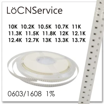 LoCNService 0603 1% 5000PCS 10K 10.2 10.5 K K 10.7 K 11K 11.3 11.5 K K 11.8 K 12K 12.1 K 12.4 12.7 K K 13K 13.3 K 13.7 K 1608 Rezistor OHM