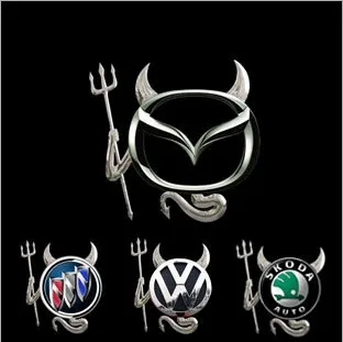 Luhuezu 3M Diavolul Design Auto cu masini 3D Autocolant Embleme Pentru Toyota,Skoda,Nissan,Buick,Volkswagen Accesorii