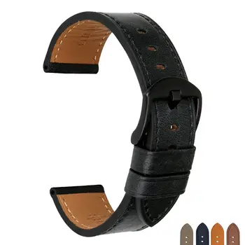 MAIKES din Piele Watchband Ceas Accesorii Curea de Ceas 22mm 24mm Bratara Moale Subțire Ceas trupa Watchband Pentru fosili