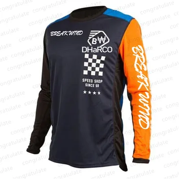 Maillot Hombre DH BMX MX Jos Tricoul de Pe Drum de Munte Ciclism Jersey Spexcel DHARCO 2021 Enduro Motocross Jersey MTB Jersey