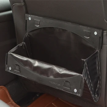 Mașina înapoi sac de scaun Auto bancheta din spate sac de gunoi pliabil din Plastic masina de gunoi de Mare capacitate agățat de mașină sac de depozitare ABS PP pânză