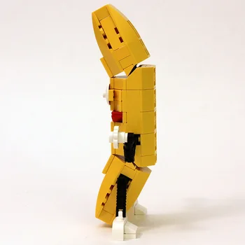 Mini Dans Galben Banană blocuri roboți Amuzant noutate Asambla Jucării cărămizi Copil ziua de nastere ziua de craciun cadouri
