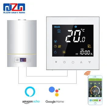 MJZM GL-3000-Termostat WiFi Inteligent, Cazan de Gaz, Termostat Cazan de Încălzire cu regulator de Temperatură se potrivește de Start Google Alexa