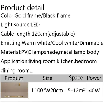 Modern Pandantiv cu Led-uri de Lumină pentru Camera de zi Sala de Mese Bucatarie Decor Agățat Lumini Pandantiv lampă cu LED-uri de Interior, Corpuri de Iluminat