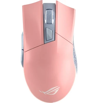 Mouse-ul ASUS ROG Gladius II de Origine ROZ optic, cu fir, 12000 dpi, USB, culoare: roz / gri