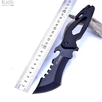 Multifunctionala de supravietuire cuțit de vânătoare cutit Drept de Auto-apărare portabil cuțit Scufundări direct cutit cutit Outdoor NF030