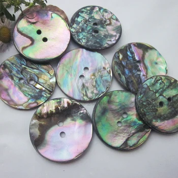 Naturale shell coat butoane 50pcs 28mm 44L mare de coajă scoică abalone butoane pentru cusut diy meșteșug decorative accesorii de cusut