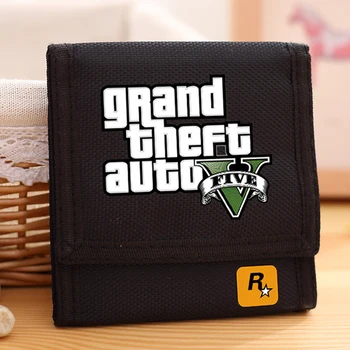 New Sosire Grand Theft Auto Panza Portofel Pentru Baieti Moda GTA Portofele Joc de Bani Clip