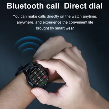 Noi Li9 Ceas Inteligent Bărbați Bluetooth Apel Personalizate dial Full Touch Ecran Rotund rezistent la apa Smartwatch Fitness Sport Pentru IOS Android