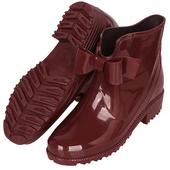 Noile Cizme de Cauciuc pentru Femei PVC Glezna Cizme de Ploaie Impermeabil la Modă Jeleu Femei Boot Banda Elastica Ploios Pantofi de Femeie sdc5