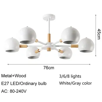 Nordic CONDUS de lemn candelabru, candelabru modern luat masa, led lumina plafon de viață lampă de tavan dormitor lumini plafon fabrica direc
