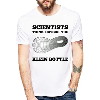 Noua Știință tricou Brand de Îmbrăcăminte în Afara Klein Sticla Imprimate Barbati Tricou Maneca Scurta confortabil de Înaltă Calitate T-Shirt