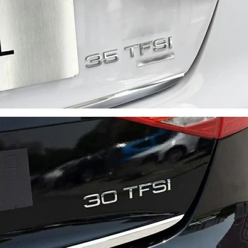 Noul Negru Portbagaj Auto Autocolant, Litere Insigna Emblema Logo-ul Pentru Audi A3 A4 A5 A6 Q3 Q7 Q5 30 TFSI 35 TFSI 40 TFSI 45 TFSI 50 TFSI V8T