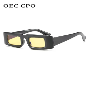 OEC CPO Punk Dreptunghiulară ochelari de Soare Femei de Moda multicolor Pătrat Ochelari de Soare Pentru femei Mici Retro Ochelari de sex Feminin Umbra UV400