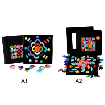 Originale din Lemn Magnetic Puzzle Jucarii pentru Copii Puzzle 3D Dezvoltarea Creierului Dreapta de Memorie de Formare Atenție Placa de Desen