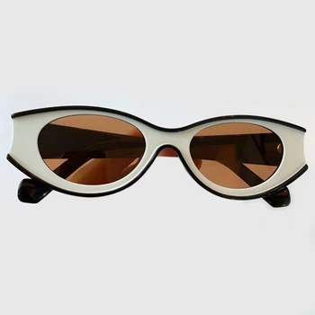 Oval ochelari de Soare Femei 2020 Brand de Lux Top Plat colorate Cadru de Moda Ochelari de Soare Vintage Men Gafas