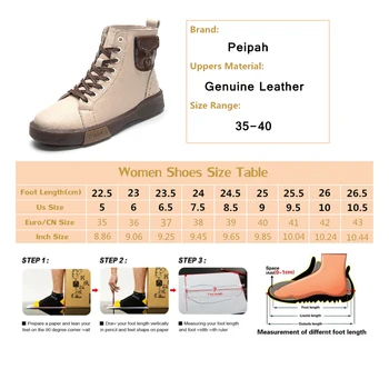 PEIPAH Toamna Pene Platforma Glezna Cizme pentru Femei Dantela-Up Piele naturala Pantofi Sport pentru Femei de Moda Culori Amestecate Încălțăminte Nouă