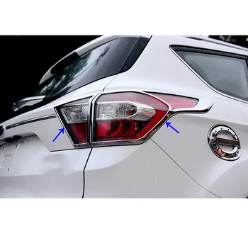 Pentru Ford Kuga 2017 2018 2019 masina detector ABS Cromat capac ornamental spate coada de lumină spate lampă cadru părți 4buc