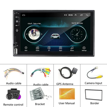 Podofo 2 Din Radio Auto Android 10.0 GPS Auto Navigatie 2din Stereo Auto Pentru VW, Toyota, Nissan, Ford Corolla BMW Polo, Golf Autoradio
