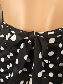 Polka Dot Sexy Două Piese Set De Sacou Femei Complet Maneca Deschide Ochi Haină Lungă + Cravată Arc Sudoare Pantaloni Scurți, Costume De Epocă Set De Potrivire