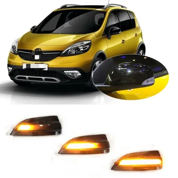 Potrivit pentru Renault Scenic Grand Scenic 3 MKIII MK3 JZ Negru Afumat Dinamic de Semnalizare Indicator Oglindă Rândul său, Semnal luminos Accesorii
