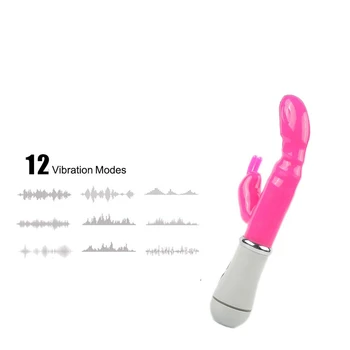 Puternic 12 Viteza de Puternic Iepure AV Vibrator Stimulator Clitoris G-spot Masaj Jucarii Sexuale Pentru Femeile de sex Feminin Masturbator Pentru Adulți