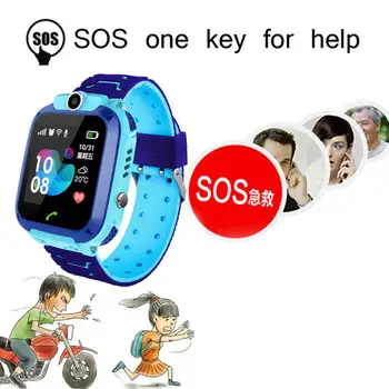 Q12 Copii Ceas Inteligent SOS de Telefon Ceas Smartwatch Pentru Copii Cu Cartela Sim Foto rezistent la apa IP67 Copii Cadouri Pentru IOS Android