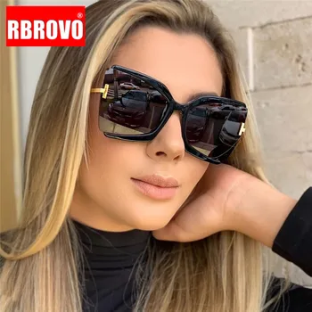 RBROVO Supradimensionat ochelari de Soare Femei 2021 Înaltă Calitate Ochelari de soare pentru Femei Ochelari de Epocă Femei/Barbati Brand de Lux Oculos Gafas De Sol
