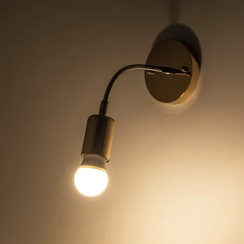 Reglabil LED-uri lampă de Perete 5W Dormitor Modern Noptiera Lectură, Studiu de Carte cu Lampa de Negru, alb, Aur, Argint Corp de Lumină furtun de perete de lumină