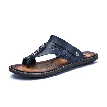 Sandale Bărbați Split Genuine Piele Barbati, Sandale De Plajă Brand Barbati Pantofi Casual Flip Flops Bărbați Papuci, Adidași, Pantofi De Vara