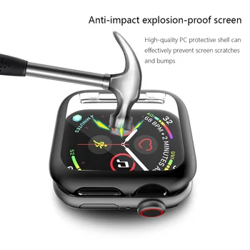 Se acoperă Pentru apple watch caz 44mm 40mm 42mm 38mm Iwatch seria 6 4 3 2 1 SE Accesorii pc-ul bara de protecție mată coajă de protecție cadru